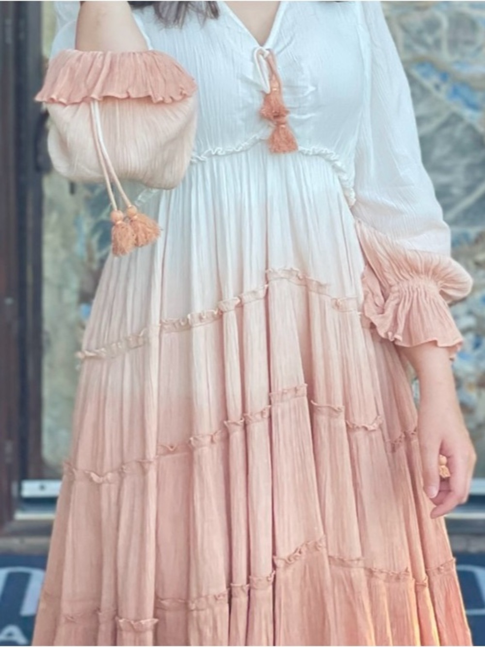 Ivy City Co Ombre High Low Dress